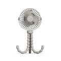 FORIDE Portable Stroller Fan Hand USB Electric Fan Small Folding Rechargeable Fans Mini Silent Table Fan for Baby Outdoor -C. 