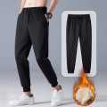 Thicken Warm Fleece Pants Men Winter Lambswool Casual Thermal Sweatpants. 