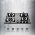 KAFF 4 Burner Built-In-Hobs | Alton ALNF 604 | 60cm | Auto Electric Ignition | Black Tempered Glass (8 mm Thick) | Designer Anti Slip Metal Knob. 