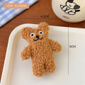 Pebbles Nepal Kawai Trendy Cute Cartoon Plush Brooch Badge Hair Pin- 1pc. 