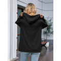 Women Casual Full Zip Up Hoodie Comfy Loose Long Sleeve Sweatshirt Solid Color Jacket with Pockets. 