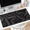 Mausepad Non-Slip Computer Mouse Pad Comfort Colorful Cartoon MousePad Rubber Black and White Large Mousepad Office. 