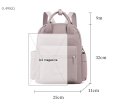 Women Laptop Waterproof Backpack Nylon Travel School Bag. 