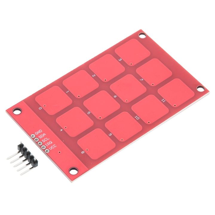 Np Button Keyboard Durable 12 Buttons MPR121 Touch Keyboard 3.3V High Sensitivity Touch ...