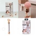 Finishing Touch Flawless Contour Facial Roller & Massager Vibrating Rose Quartz. 