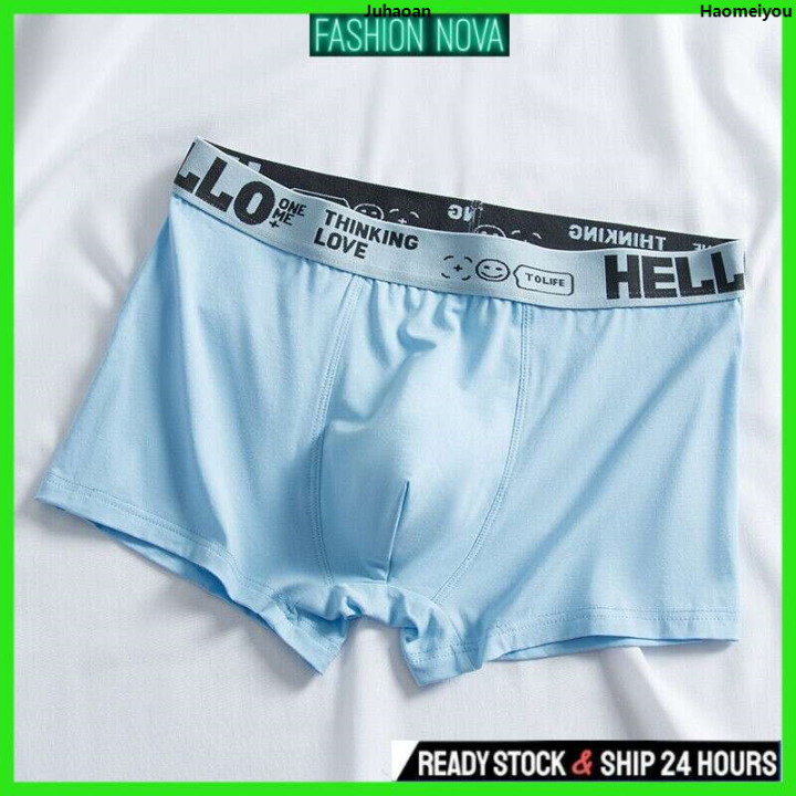 JuhaoanHaomeiyouFashion%20Nova%20Ready%20Stock%20Mens%20Underwear%20Cotton%20Trend%20Hello%20Breathable%20Spender%20Lelaki%20Large%20Size%20Boxer%20Briefs%20for%20Men%20%E3%80%902025%20Version%E3%80%91%20New%20-%20Image%209