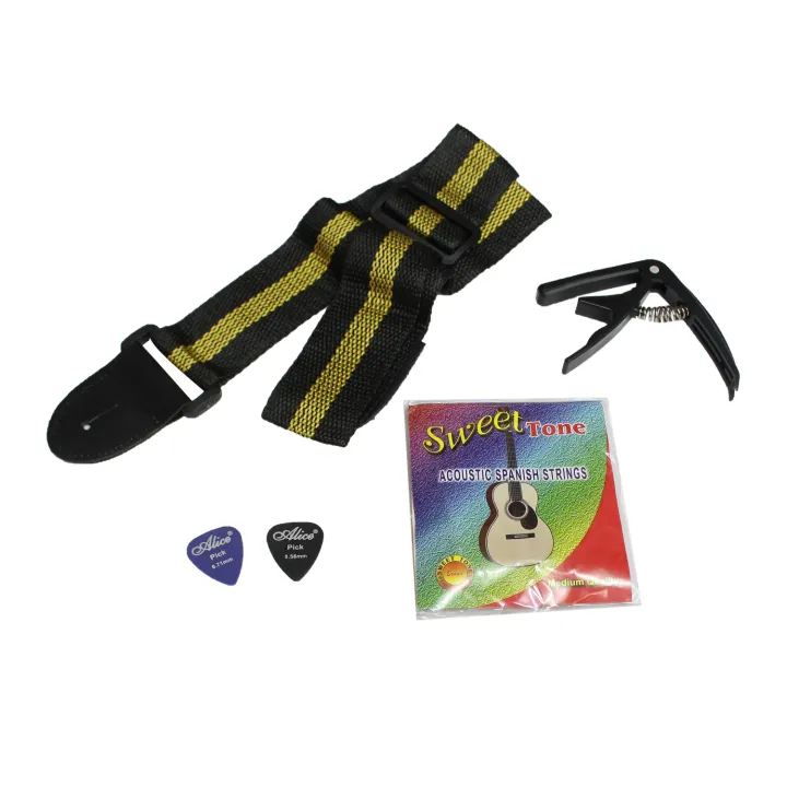 Givson%20Venus%20Rose%20Wood%20Left%20Hand%20Indian%20Guitar%20With%20Volume%20Tone%20Cover,String,%20Capo,Belt%20And%202Picks%20-%20Image%208