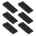 6 Pack Door Stopper Rubber Wedge - Sturdy and Stackable Door Stoppers - Slip-Resistant Rubber Door Stop Works on All. 
