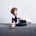 Doll Gift Collection Uraraka Action Seated Ochaco Academy MHA Anime New Hero Character Doll Ochakopvc Model 10 cm. 