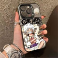 Luffy Graffiti Letter Label One Piece Phone Case Compatible for IPhone 15 11 12 13 14 7 8 Pro Max XR X XS Max Soft Shockproof Cover. 