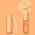 Durable Rechargeable Portable Mini Handheld Fan Adjustable 3 Speed Folding Cooling Hand Fan 2000mAh Cute Small Pocket Fan Camping. 