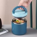 Leakproof Lunch Bento Box Stainless Steel Soup Cup Food Container Thermal Lunch Breakfast Cup 1000ML Green. 
