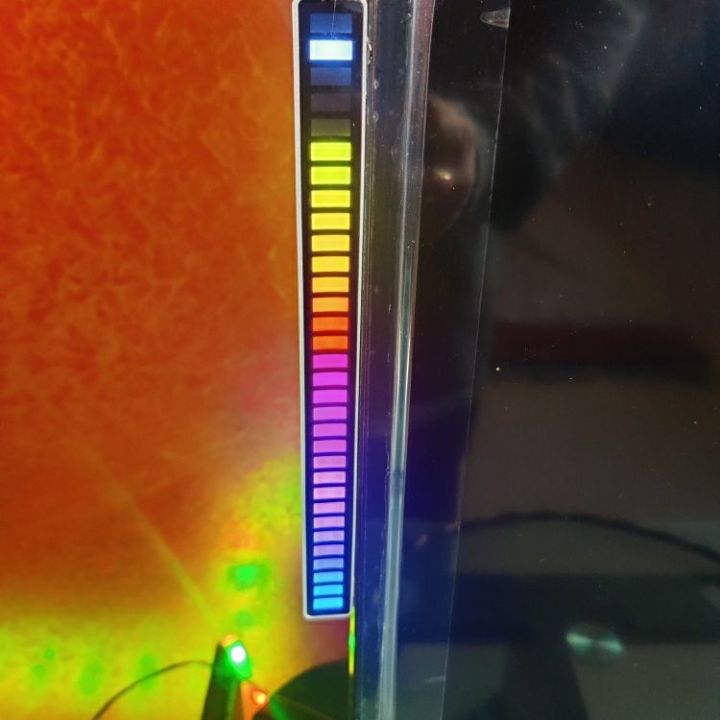 D08-RGB Smart LED Light Bars Car Sound Control Rhythm Light RGB Voice ...