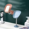 【Glezza】Soap Holder For Bathroom Kitchen Shell Shape Wall Mount 360 Rotatable. 