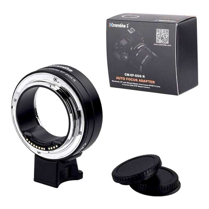 Commlite CM-EF-EOS R Auto Focus Lens Adapter – Canon EF/EF-S Lens To EOS R RF-Mount Camera