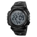 SKMEI 1258 Watches Outdoor Sport Watch Men Multifunction Watches Military Digital Wristwatch - Black White Dial. 