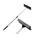 Wiper & Scrubber Dual Side Blade Rubber & Soft Sponge Telescopic Long and Short Pole 2 in 1 Car Wiper Home Cleaning Brush Extendable Solid Handheld. 