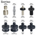 Adapter Mounting Inch M8M6/3 to 1 Crane Man Camera Screw Male Plug/41/485/8M4M5M10M12 Tripod Quick Release Plate for DSLR Ball Joint. 