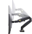 Monitor Stand, Single Monitor Arm NB F80 Desk Stand VESA Mount For 13 To 32 Inch Screen With Clamp, Grommet Mounting Base Black in Color. 