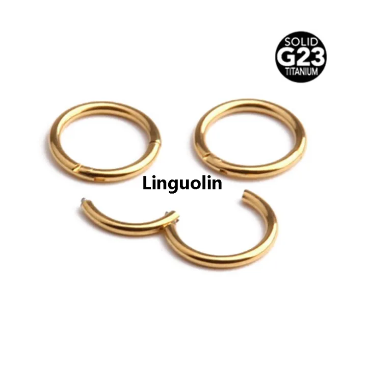 Linguolin%20Luxury%20%E3%80%90New%20Trend%E3%80%91UOTOP%201PC%206/8/10mm%20G23%20Titanium%20Hinged%20Segment%20Indian%20Nose%20Rings%20Hoop%20and%20Studs%2016G%20Septum%20Clicker%20Piercing%20Clip%20Body%20Jewelry%20-%20Image%204