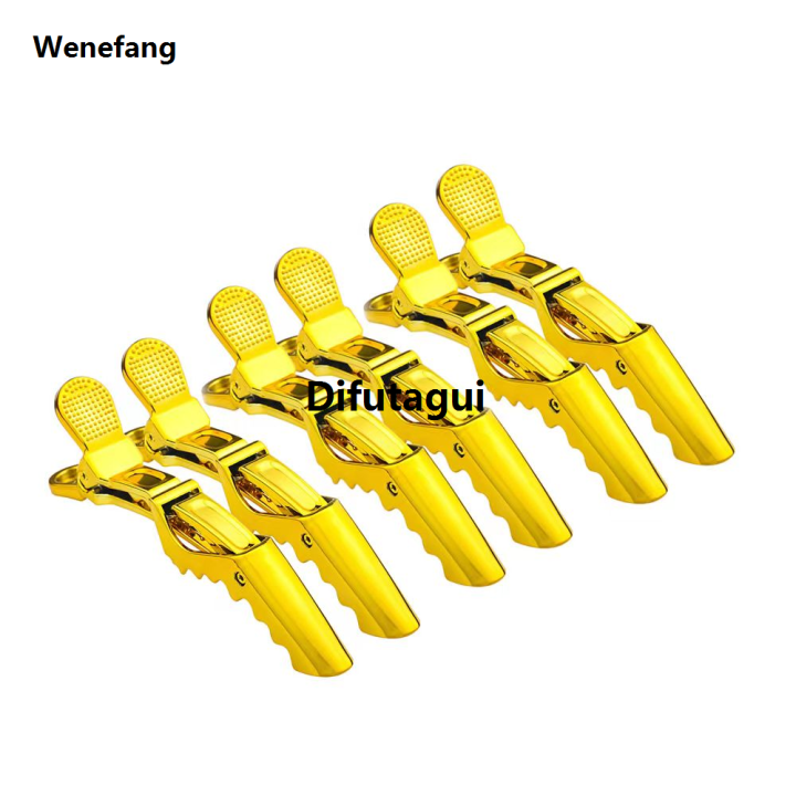 Difutagui%20Wenefang%20Professional%20Alligator%20Clip%20for%20Salon%20Hairdressing%20Hair%20Clips%20Fashion%20Styling%20Luxury%20Tools%20Accessories%20Golden%20Hair%20Cutting%20Sectioning%20Clips%20-%20Image%202