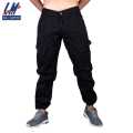 KILOMETER Casual Black Multi Pockets Cotton Cargo (Box) Pant For Men KM 024C. 