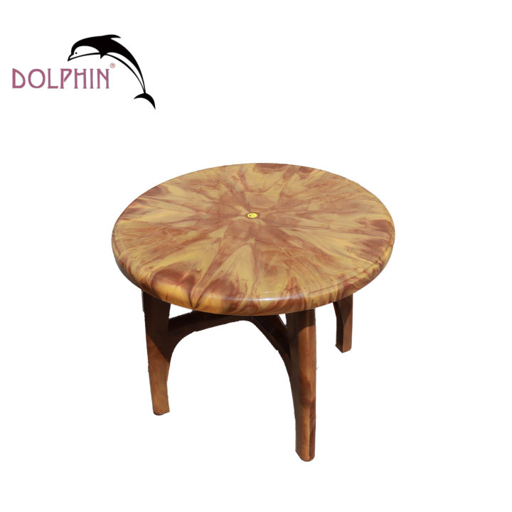 Dolphin Plastic Omega Table - Brown