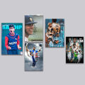 Cricket Player Kohli Dhoni Sandip Babar Sachin 5pcs Poster. 