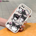 Jizetin for OPPO A3S / A12E / Realme C1 Back Cover Shy Kuromi Ladder Camera Soft Rubber Mobile Phone Case. 