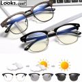 Metal Frame Blue Ray Cut Club Master Color Changing Trendy Light Blocking Premium Glasses 100% UV Protection Pretty Looks Computer Glasses. 