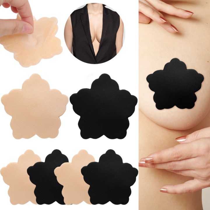 1Pair Cloth Nipple Cover Teat Hide Women Nipple Pasties Piece Breast Petals Invisible Bra Padding Chest Sticker Patch Covers