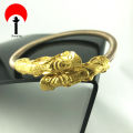 Gold Plated Free Size Dragon Design Pancharatna Bala For Men And Women. 