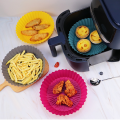 Heat resistant Air fryer Versatile Microwavable Reusable Silicone pot Durable Easy-to-clean Square baking basket for Home cooking Healthy eating. 