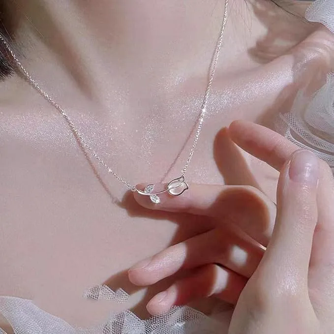 1%20Pcs%20Silver%20Plated%20Opal%20Zircon%20Tulip%20Flower%20Charm%20Pendant%20Necklace%20For%20Women%20Girls%20Jewelry%20Choker%20-%20Cute%20Tulip%20Flower%20Silver%20Necklace%20(Best%20Gift%20Ever)%20-%20Image%205