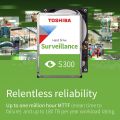 TOSHIBA Surveillance HDD S300 Surveillance Hard Drives 2TB | 4TB support up to 32 high Resolution Cameras  Compatible with DVR, NVR, Video Servers and Video Management Systems. 