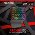 Fantech Archer K512 Rgb Backlights One-Hand Ergonomic Gaming Keyboard. 
