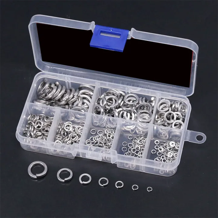 304%20Stainless%20Steel%20Spring%20Lock%20Washer%20Set%20(410-Pcs,8-Size)%20-%20Image%202