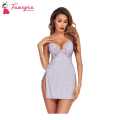 Fancyra Cotton Women Lingerie Lace Chemise Nightgown Lace Sling Dress. 