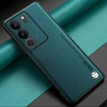 Vantime Case for vivo V29 5G Luxury PU Leather Soft Rubber Frame Shockproof Phone Back Cover. 