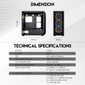 Fantech AERO XL CG81 Full Tower Case With 4 Free RGB Fan. 