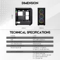 Fantech AERO XL CG81 Full Tower Case With 4 Free RGB Fan. 