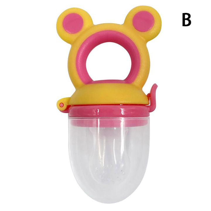 Baby Food Feeding Spoon Juice Extractor Fruit Feeder Pacifier Baby Feeding Bottle Silicone Gum Fruit Vegetable Bite Eat Feeder