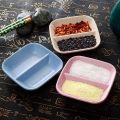 Creative Double-grid Tableware Kitchen Restaurant Sauce Dish Seasoning Container Dipping Bowls Appetizer Plates. 