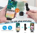 K9 Dual Wireless Collar Clip Professional Microphone For Live, Video, Sound Recorded Type-C & iphone. 