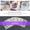 56 Pack Mandala Dot Painting Templates Stencils Perfect for DIY Rock Painting Art Projects 3.6X3.6 Inch 9X9 cm. 