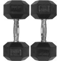 12.5Kg Rubber Hexa Dumbells (Pair), 12.5 Kg Dumbell, Rubber Hexa Dumbell ( 12.5Kg*2 Pc = 25 Kg), Dumbbells. 