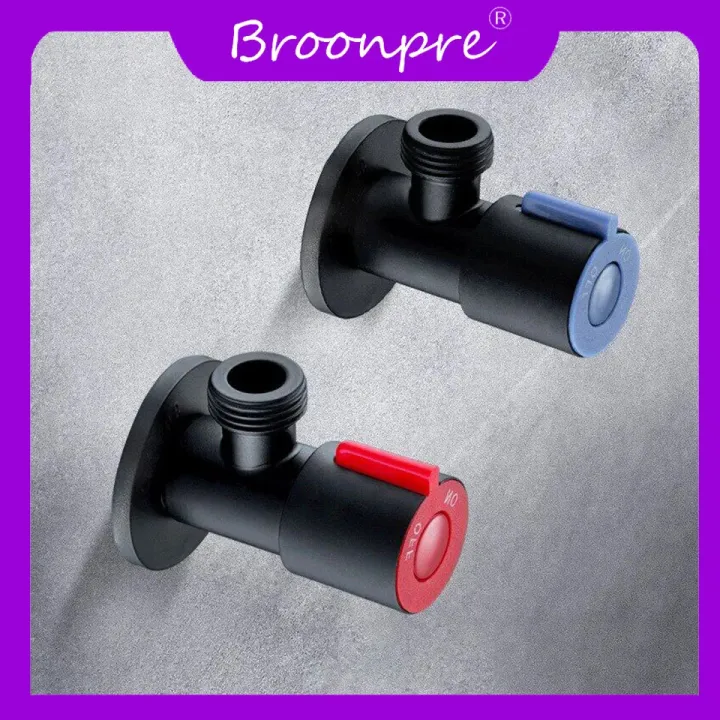 BROONPRE%20%20SUS304%20Stainless%20Steel%20Black%20Paint%20Angle%20Valve%20for%20Kitchen%20Bathroom%20Toilet%20Cold%20and%20Hot%20Water%20Stop%20Valve%20-%20Image%206