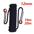 12mm Safety-Life Rope Climbing-Rope Static Rock Mountaineering Rope Outdoor Survival Fire Escape Car Rescue Blue 10M. 