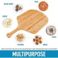 Premium Smooth Long Handle Pizza Peel Nonstick Bamboo Wood Bamboo Pizza Cutting Board Easy Storage Durable Serving Board Baking Tool. 