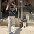 Casual Large Capacity Denim Backpack Canvas Vintage Shoulder Bag Versatile Fashion Travel Bag Student. 